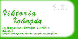 viktoria kohajda business card